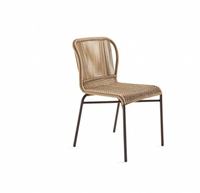 Ensemble de chaises de jardin modernes en aluminium avec corde tissée Chaise de salle à manger sectionnelle avec table Ensemble de chaises de bar et de patio
