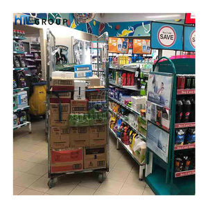 กรงรถลากแพลตฟอร์มโลหะสำหรับคลังสินค้า,กรงม้วนภาชนะรถเข็นแบบพับได้ - Product Image 6