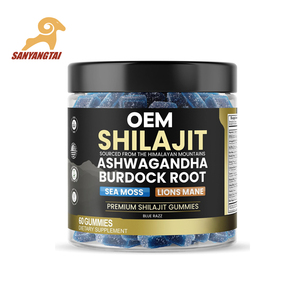 Gomitas de Shilajit del Himalaya OEM con Musgo Marino, Ashwagandha, Minerales Traza, Raíz de Bardana Orgánica y Champiñón Melena de León - Product Image 1