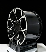 Jantes monobloc en aluminium 6061-T6 forgées sur mesure, à rayons en Y géométriques entrelacés, de 18 à 24 pouces, pour supercars et coupés de performance