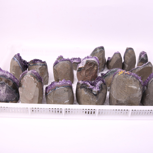 Bán Buôn Chất Lượng Cao Đứng Nguyên Thạch Anh Tím Cụm Pha Lê Geode Chữa Bệnh Đá Trang Trí Văn Phòng Nhà - Product Image 6