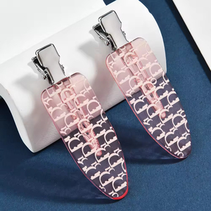 Pinza de Pelo Acrílica Estilo Coreano con Logotipo Personalizado, para Fiestas y Navidad, con Logotipo Impreso - Decoración para el Cabello - Product Image 2