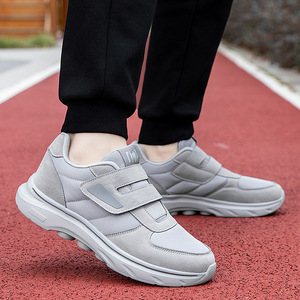 Chaussures de marche à bout rond, tige en textile, doublure en mesh, semelle extérieure en caoutchouc, respirantes, semelle souple, pour femmes, hommes, personnes âgées, usage quotidien - Product Image 3