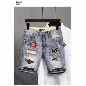 Shorts in Denim da Uomo Taglie Forti Stile Vintage <span class=keywords><strong>Hip</strong></span> <span class=keywords><strong>Hop</strong></span> Casual Estivo <span class=keywords><strong>Abbigliamento</strong></span> all'Ingrosso - Product Image 1