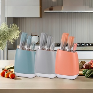 ชุดมีดครัวสแตนเลส 7 ชิ้น ดีไซน์ใหม่ ชุดอุปกรณ์ครัวที่ต้องมี พร้อมแท่นวาง - Product Image 4