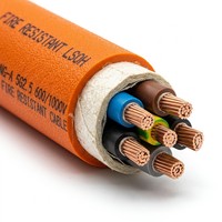 Câble flexible à conducteurs en cuivre NG-A 5 brins, isolé minéral, ignifuge, norme IEC 0,6/1 kV pour l'alimentation électrique des bâtiments