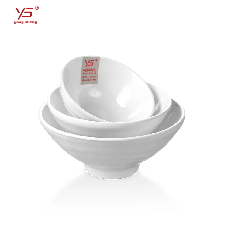 100% Melamine Servies Kom Met Horizontale Strepen (Dot)