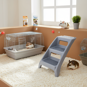 <b>Small</b> Animal Supplies Bathing And Lifestyle <b>Steps</b> Grey 19 X 6 X 34 Plastic Durable For Pets - Product Image 2