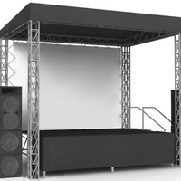 Structure de scène en aluminium imperméable, directement de l'usine, pour festivals de musique et expositions