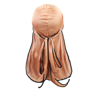 Chapeau de pirate en polyester imitation soie satinée à bordure longue, élastique, style <span class=keywords><strong>Durag</strong></span> soyeux, très populaire - Product Image 6