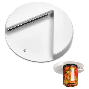 Abridor de Frascos Universal Original de Metal, Tapa Redonda para Latas, Forma de V, Acero Inoxidable, para Montar Debajo del Gabinete, para Personas Mayores con Artritis - Product Image 1