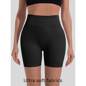 Shorts Deportivos de Yoga para Mujer, Levanta Glúteos, Cintura Media de 4'', Sin Costuras, para Voleibol y Entrenamiento - Product Image 6