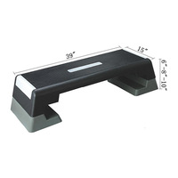 Réglable ABS aérobie étape plate-forme en gros pas cher Fitness Stepper Board pour l'exercice à domicile