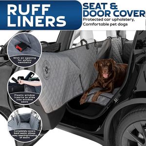 Venta al por mayor funda de asiento de coche para perro funda de asiento impermeable hamaca 600D resistente a prueba de arañazos fundas de asiento trasero suaves y duraderas - Product Image 2