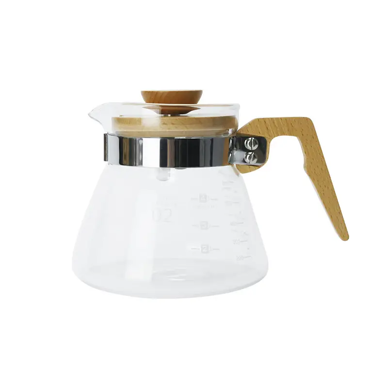 コーヒーメーカーに注ぐ3カップの高ホウケイ酸ガラス3カップコーヒーサーバー