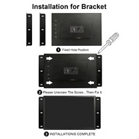 Écran d'affichage extérieur Vsdisplay 1000 Nits, entrée VGA H/D, 1280x800, 10,1 pouces, moniteur portable 10,1'', moniteur LCD lisible en plein soleil
