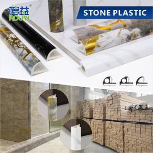Profilé <span class=keywords><strong>de</strong></span> carrelage en <span class=keywords><strong>PVC</strong></span> <span class=keywords><strong>noir</strong></span> sur mesure, bord arrondi, bordure <span class=keywords><strong>de</strong></span> carrelage en plastique - Product Image 2