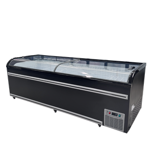 <span class=keywords><strong>Congélateur</strong></span> horizontal commercial à double porte vitrée avec refroidissement direct pour supermarché, épicerie et stockage de crème glacée - Product Image 6