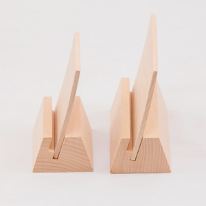 Base de Calendario de Madera de Haya, Soporte de Escritorio de Madera Maciza de 10 cm, 15 cm, 18 cm, 21 cm, Soporte para Calendario de Mesa, Exhibidor Creativo de Tarjetas de Visita - Product Image 3
