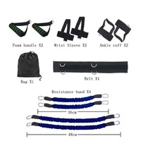 Ensemble de ceinture de résistance pour le sport, les jambes et les bras, exercice de boxe, saut de force, équipement d'entraînement, bandes de résistance
