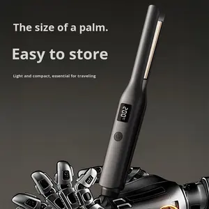 Plancha de Pelo Portátil de Cerámica de Calentamiento Rápido 2 en 1 para <span class=keywords><strong>Hombre</strong></span>, Plancha para <span class=keywords><strong>Barba</strong></span> <span class=keywords><strong>y</strong></span> Cabello Corto <span class=keywords><strong>con</strong></span> Pantalla de Temperatura - Product Image 3