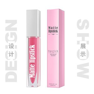 Rõ ràng Glossy Matte Lip Gloss trong sắc thái khác nhau thời trang Son môi lỏng 5g Net <span class=keywords><strong>WT</strong></span> màu Tên dán thường xuyên hộp giấy - Product Image 2