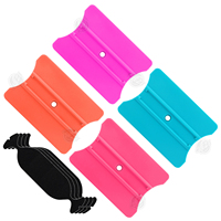 CLEZE Vinyle Grattoir Décalque Applicateur Outil En Plastique Feutre Bord Raclette Commutateur Carte Ensemble avec Tampons Vinyle Wrap Outils