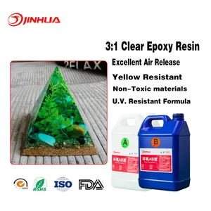 Top Transparent Mixing Ratio 3:1 Two Part AB 20 kg kit of One Set Resina Epoxy For Silicon Mold