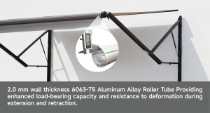 Toldo Motorizado para Autocaravana Awnlux W5700 Estilo Americano <span class=keywords><strong>de</strong></span> <span class=keywords><strong>6</strong></span> <span class=keywords><strong>Metros</strong></span>, Impermeable y Retráctil, para <span class=keywords><strong>Autocaravanas</strong></span> Grandes - Product Image 6