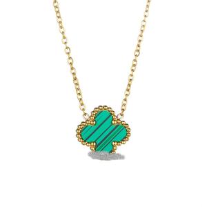 Collar de Trébol de Cuatro Hojas de la Suerte, Acero Inoxidable, Estilo Ligero y Lujoso, Collar Deportivo y Moderno para Mujer - Product Image 4