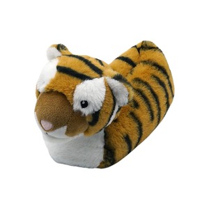 Pantoufles d'intérieur en peluche pour enfants, motif animal adorable, pantoufles personnalisées en forme de tigre en peluche, vente en gros - Product Image 2