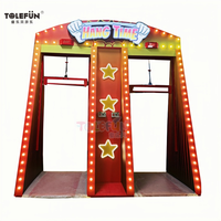 Tolefun CE Jeux de compétences de grande taille en métal de haute qualité pour les fêtes foraines, défi Hangtime, thème étoile rouge à LED, manèges de fête foraine, parc d'attractions, 2 joueurs