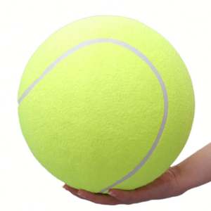 Pelotas de Tenis de Alta Elasticidad Hechas de Lana y Caucho Natural, Juguete para Mascotas, Pelota de Tenis Rosa de Alta Calidad para Principiantes - Product Image 4