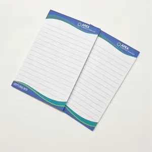 A5 Logo Printed Custom Memo Pad Paper Notepad For Office Lined Pages Promotional Tear Off Notepad