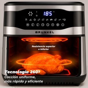 Friggitrice ad aria MaxySteelFryer 9L 2200W con display digitale e cestello antiaderente per una cucina sana - Product Image 5