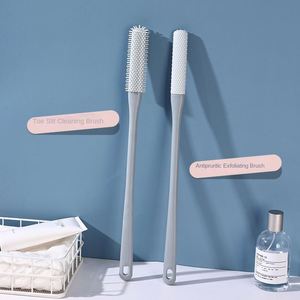 Cepillo de plástico suave para lavar pies, tabla exfoliante para talones y zócalos con limpiador de pegamento, limpiador de pies suave para frotar el vello. - Product Image 6