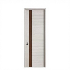 Porte intérieure moderne en PVC WPC (bois-plastique composite) à prix avantageux, étanche, insonorisée, pour hôtels et villas, garantie 5 ans - Product Image 3