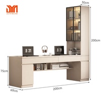 JYN Vitrine Bureau & Bibliothèque Ensemble Facile à assortir Convient pour la décoration de la chambre familiale et les besoins d'étude