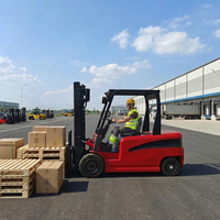 Chariot élévateur à batterie pour entrepôt, 2 tonnes, 2,5 tonnes, 3 tonnes, 3,5 tonnes, chariot élévateur électrique avec levage complet pour la manutention des matériaux en usine