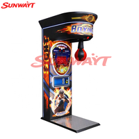 Machine d'arcade de boxe sportive en métal à monnayeur, interface anglaise, alimentation 110/220V, type de prise personnalisé pour l'amusement