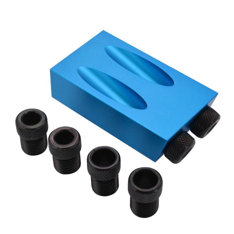 Woodworking Angle Drill Guide Tool Puncher Positioner - Increase Your Woodworking Efficiency with 15-Degree Pocket Hole Jig