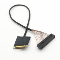 Câble d'affichage LCD LVDS 40Pin LED avec interfaces à deux canaux et 6 bits