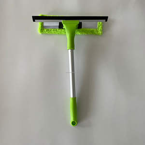 Nettoyeur de vitres 2 en 1, raclette double face en <span class=keywords><strong>microfibre</strong></span>, essuie-glace double face avec lame en caoutchouc, offre spéciale, - Product Image 3