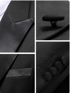 Collection de luxe, costume pour <span class=keywords><strong>homme</strong></span> en polyester de qualité supérieure, sur mesure, coupe ajustée, <span class=keywords><strong>tenue</strong></span> de cérémonie formelle pour le style <span class=keywords><strong>moderne</strong></span> du marié - Product Image 4