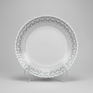 Service de table en céramique classique et élégant pour 6 personnes, assiettes et plats de service polis, vaisselle de fête - Product Image 3