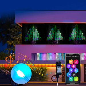 Nueva Cortina de Luces LED Programable por Aplicación, 2x2m, 400 LED, Píxel Único Inteligente RGB, Tuya, DIY, <span class=keywords><strong>para</strong></span> Fiestas y Bodas - Product Image 1