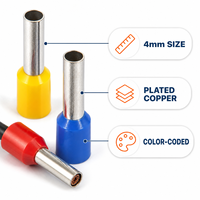 Kit de sertissage VE4009-A pour connecteur de câble industriel en cuivre à torsion 4 mm, finition mate WKDQ