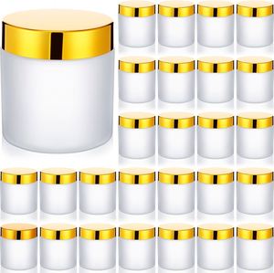 Envases Cosméticos Ecológicos de 5g 15g 30g 50g 100g, Tarro de Crema de Plástico Blanco con Tapa de Rosca, Grado Alimenticio - Product Image 1