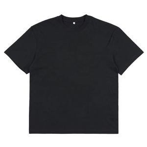 Streetwear personnalisé de haute qualité pour hommes T-shirt surdimensionné imprimé 100% coton tissu tricoté vierge épais - Product Image 2
