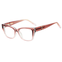 Gafas Metálicas Anti-Luz Azul Estilo Instagram, Famosas en Internet, Sin Receta, con Protección para Computadora, Montura Grande